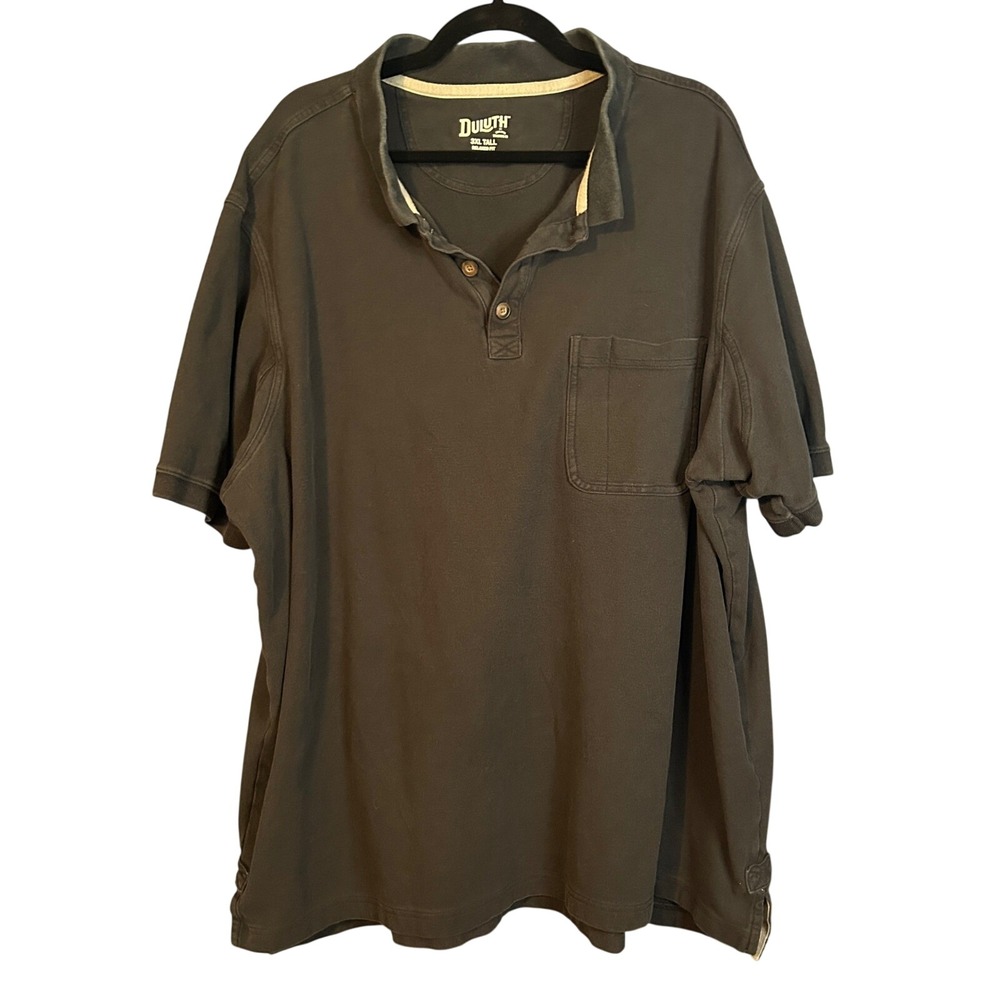 Duluth Trading Co Polo Shirt Gorpcore Workwear Normcore Mens 3XL Tall Black